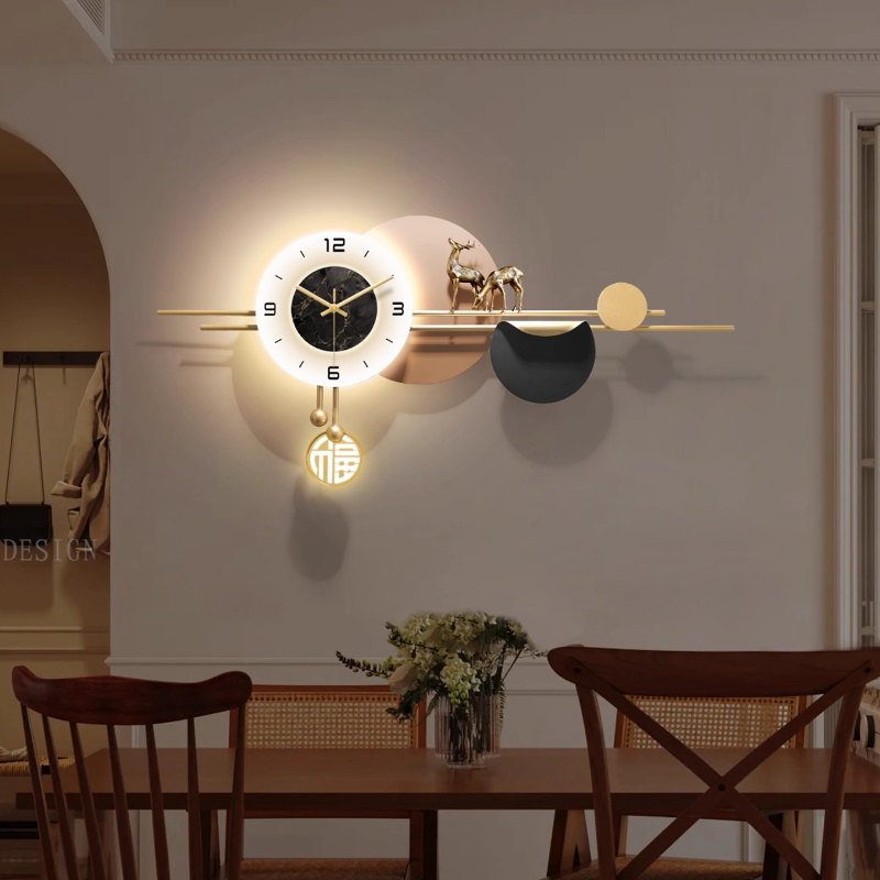 Luxury Lifestyle Living - Horloges murales intérieures de luxe légères