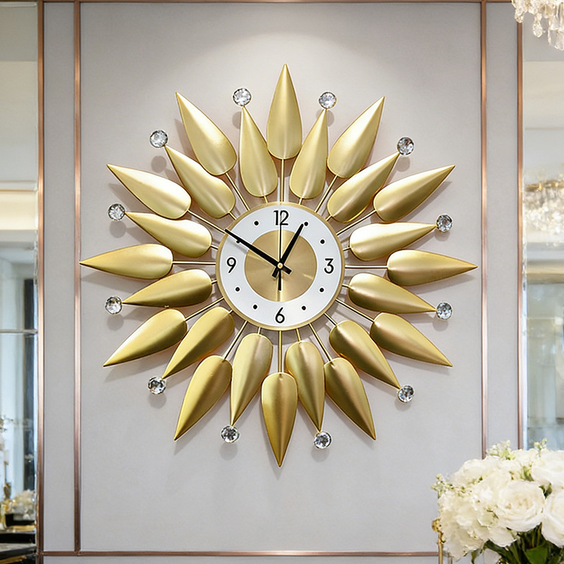 Horloge murale de luxe en méta - Luxury Lifestyle Living avis et prix